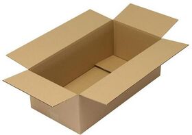 Faltkarton 1-wellig Maße 600x300x200mm Qualität 1.20 C braun TRANSPAK - VPE: 25