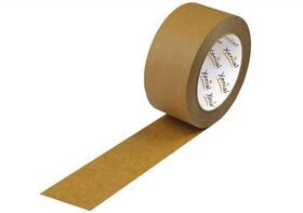 Klebeband Breite 50mm Länge 50m S.125µ Papier 2 Längs-/1 Sinusfaden TRANSPAK - VPE: 36