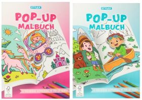 Pop-up Malbuch A4 8Seiten - 6 VPE