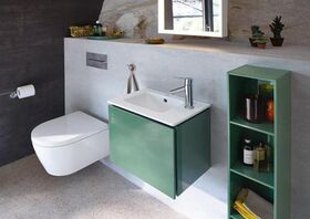 Duravit Handwaschbecken ME by Starck m ÜL m HLB 430x300mm 1 Hahnloch weiß
