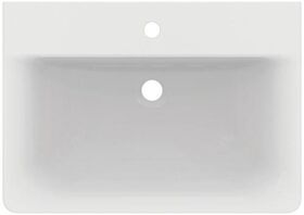IDS Waschtisch CONNECT CUBE HL mttg du o ÜL 650mm weiß I+ IDEAL STANDARD