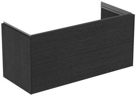 IDS Waschtischunterschrank CONCA 2 Auszüge 1200mm Eiche geflammt IDEAL STANDARD