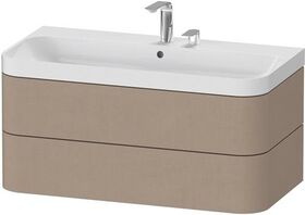 Duravit WTU HAPPY D.2 PLUS 975x490mm m UB zwei Hahnlöcher leinen