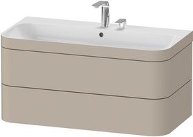 Duravit WTU HAPPY D.2 PLUS 975x490mm m UB 2 HL taupe seidenmatt