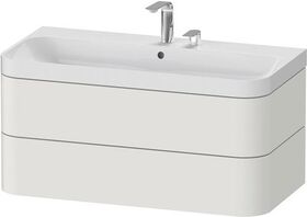 Duravit WTU HAPPY D.2 PLUS 975x490mm m UB 2 HL No weiß seidenmatt