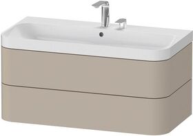Duravit WTU HAPPY D.2 PLUS 975x490mm m UB 2 HL taupe seidenmatt