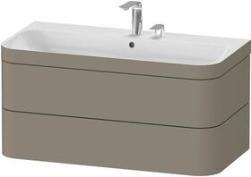 Duravit WTU HAPPY D.2 PLUS 975x490mm m UB 2 HL steingrau seidenmatt