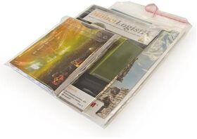 Folienversandhülle Maße 225x310+40mm Stärke 40µ PP transparent SK TRANSPAK - VPE: 1000