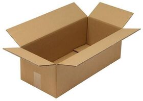 Faltkarton 2-wellig Maße 560x250x180mm Qualität 2.30BC braun TRANSPAK - VPE: 20