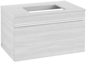 V&B Waschtischunterschrank VENTICELLO 757x436x502mm Griff white White Wood