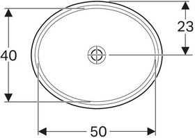 Geberit Unterbauwaschtisch VariForm ov 560x460mm o HL ohne Überlauf weiß KT