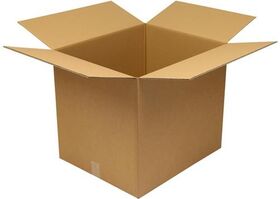 Faltkarton 2-wellig Maße 580x480x500mm Qualität 2.30BC braun TRANSPAK - VPE: 10