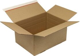 Automatikkarton 1-wellig Automatikboden Maße 345x256x130mm SK C4 Q.1.3B braun - VPE: 20