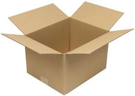 Faltkarton 1-wellig Höhenrillung Maße 300x250x200 mm Qualität 1.20 B braun - VPE: 25