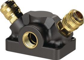 Endverteilerdose Gew.G 3/4 Zoll/26,44mm IG,2 Kupplungen DN 7,2 TECWERK