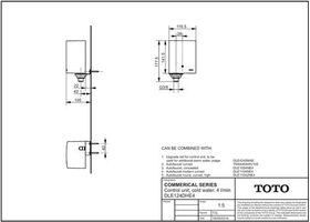 TOTO Steuereinheit Kaltwasser, 4 l/min we
