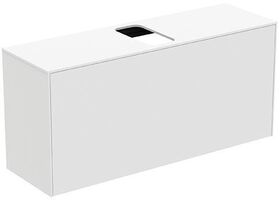 IDS Waschtischplatte CONCA mitt Auss 1202x373mm a Nr2019 weiß matt IDEAL STANDARD