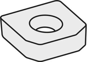 Wendeplatten-Unterlegscheibe ISO LNX 220616:GJ11 Brutto-G.35,27g Farbe Silber - VPE: 10