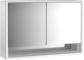 Emco LED-Lichtspiegelschrank LOFT AP 1200x733mm 2-tü Unterf. alu/spiegel EMCO