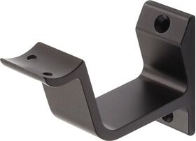 Handlaufträger 3552 Alu.schwarz ku.-besch.gewölbte Auflage HERMETA