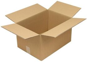 Faltkarton 2-wellig Maße 430x310x250mm A3 Qualität 2.30BC braun TRANSPAK - VPE: 20