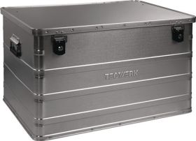 Aluminiumbox L790xB560xH475mm 184l m.Klappverschluss u.Zylinderschl.TECWERK