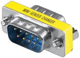 Gender Changer D-Sub, D-SUB/RS-232-Stecker(9-polig)- VPE: 10