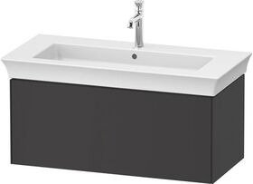 Duravit Waschtischunterbau WHITE TULIP 410x984x458mm graphit seidenmatt