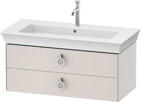 Duravit Waschtischunterbau WHITE TULIP 410x984x458mm nordic weiß seidenmatt
