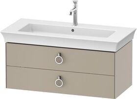 Duravit Waschtischunterbau WHITE TULIP 410x984x458mm taupe seidenmatt