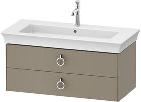 Duravit Waschtischunterbau WHITE TULIP 410x984x458mm steingrau hochglanz
