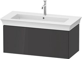 Duravit Waschtischunterbau WHITE TULIP 984x410mm 1 Ausz. grap hgl o ES