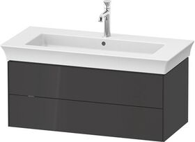 Duravit Waschtischunterbau WHITE TULIP 984x410mm 2 Schubk grap hgl o ES