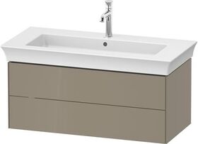 Duravit Waschtischunterbau WHITE TULIP 984x410mm 2 Schubk Steingr hgl o ES