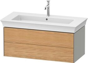 Duravit Waschtischunterbau WHITE TULIP 984x410mm 2 Sk Ei na mass / Steing sdm o