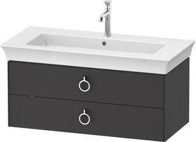 Duravit Waschtischunterbau WHITE TULIP 984x410mm 2 Schubk grap sdm o ES