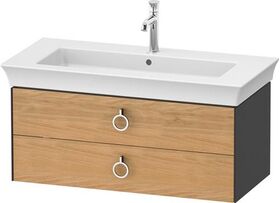 Duravit Waschtischunterbau WHITE TULIP 984x410mm 2 Sk Ei na mass / grp sdm o ES