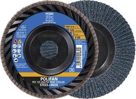 Fächerscheibe TRIM STEELOX D.125mm K.60 kon.ZK Z PFERD - VPE: 10