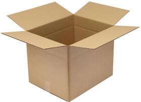 Faltkarton 2-wellig Maße 500x400x400mm Qualität 2.30BC braun TRANSPAK - VPE: 20