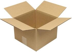 Faltkarton 2-wellig Maße 250x250x180mm Qualität 2.2EB braun TRANSPAK - VPE: 20