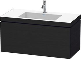 Duravit Waschtischunterbau L-CUBE m WT Vero Air 500x1000x480mm 1 HL Ei sw