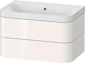 Duravit WTU HAPPY D.2 PLUS 775x490mm m UB o Hahnloch weiß hochglanz