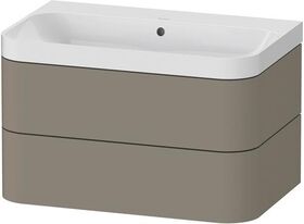 Duravit WTU HAPPY D.2 PLUS 775x490mm m UB o HL steingrau seidenmatt