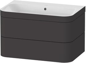 Duravit WTU HAPPY D.2 PLUS 775x490mm m UB o HL graphit supermatt