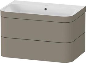 Duravit WTU HAPPY D.2 PLUS 775x490mm m UB o HL steingrau seidenmatt