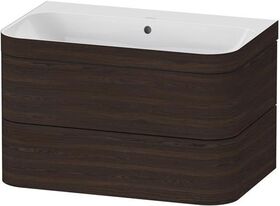 Duravit WTU HAPPY D.2 PLUS 775x490mm m UB o HL nussbaum gebürstet