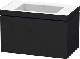 Duravit Waschtischunterbau L-CUBE m WT Vero Air 500x800x480mm o HL Ei sw