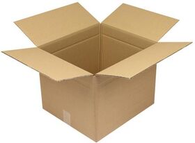 Faltkarton 2-wellig Maße 420x370x323mm Qualität 2.30BC braun TRANSPAK - VPE: 10