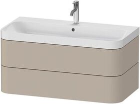 Duravit WTU HAPPY D.2 PLUS 975x490mm m UB e HL taupe seidenmatt