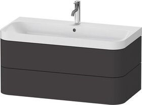 Duravit WTU HAPPY D.2 PLUS 975x490mm m UB e HL graphit supermatt